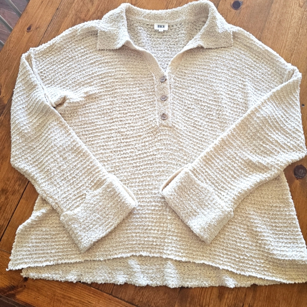 Collared Henley BKE Sweater